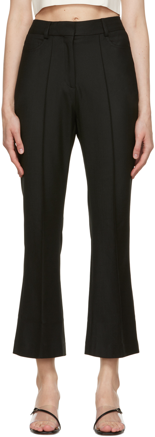 Rokh Black Cropped Trousers Rokh