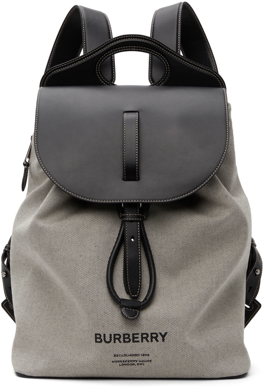 burberry backpack grey