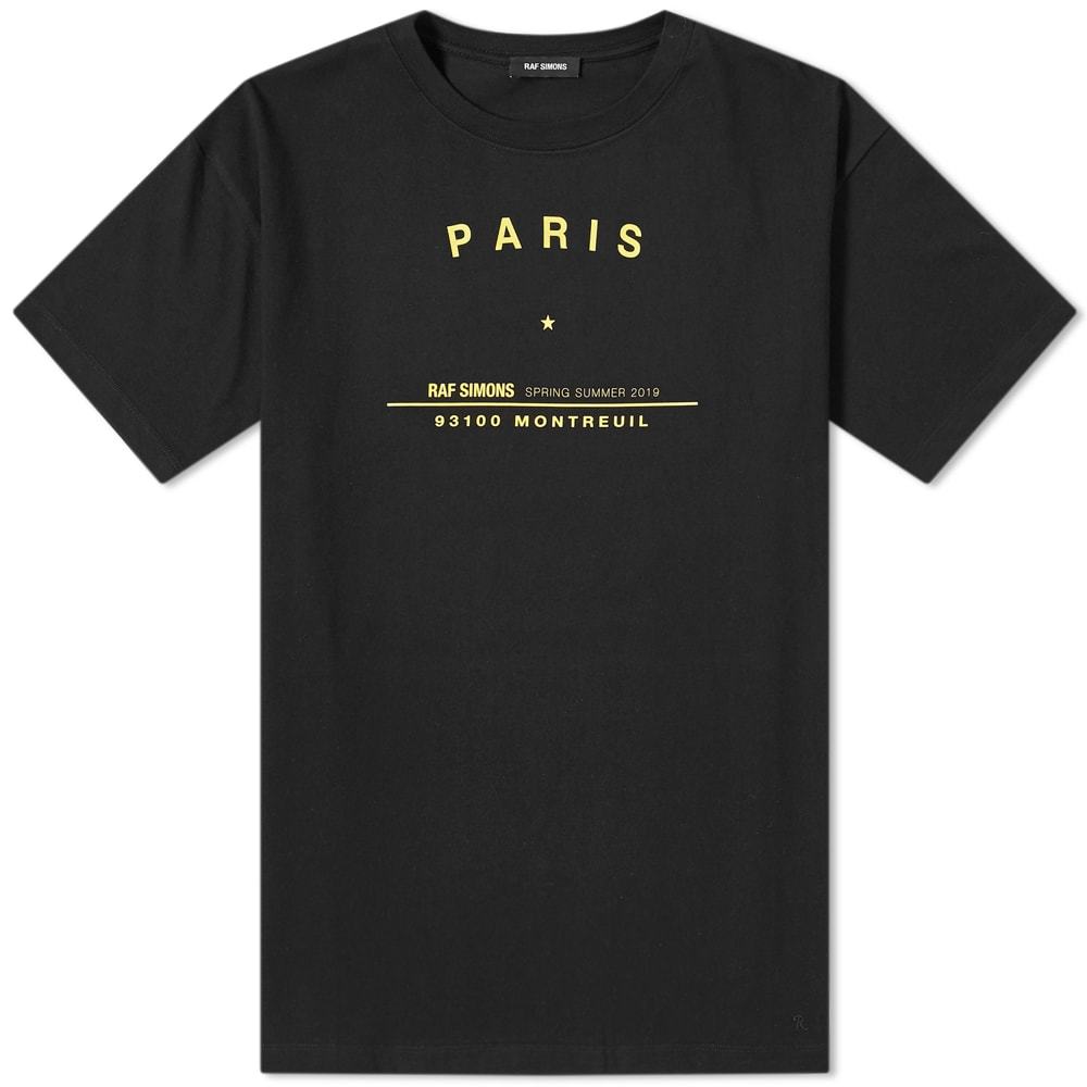 Raf Simons Regular Fit Tour Tee Black Raf Simons