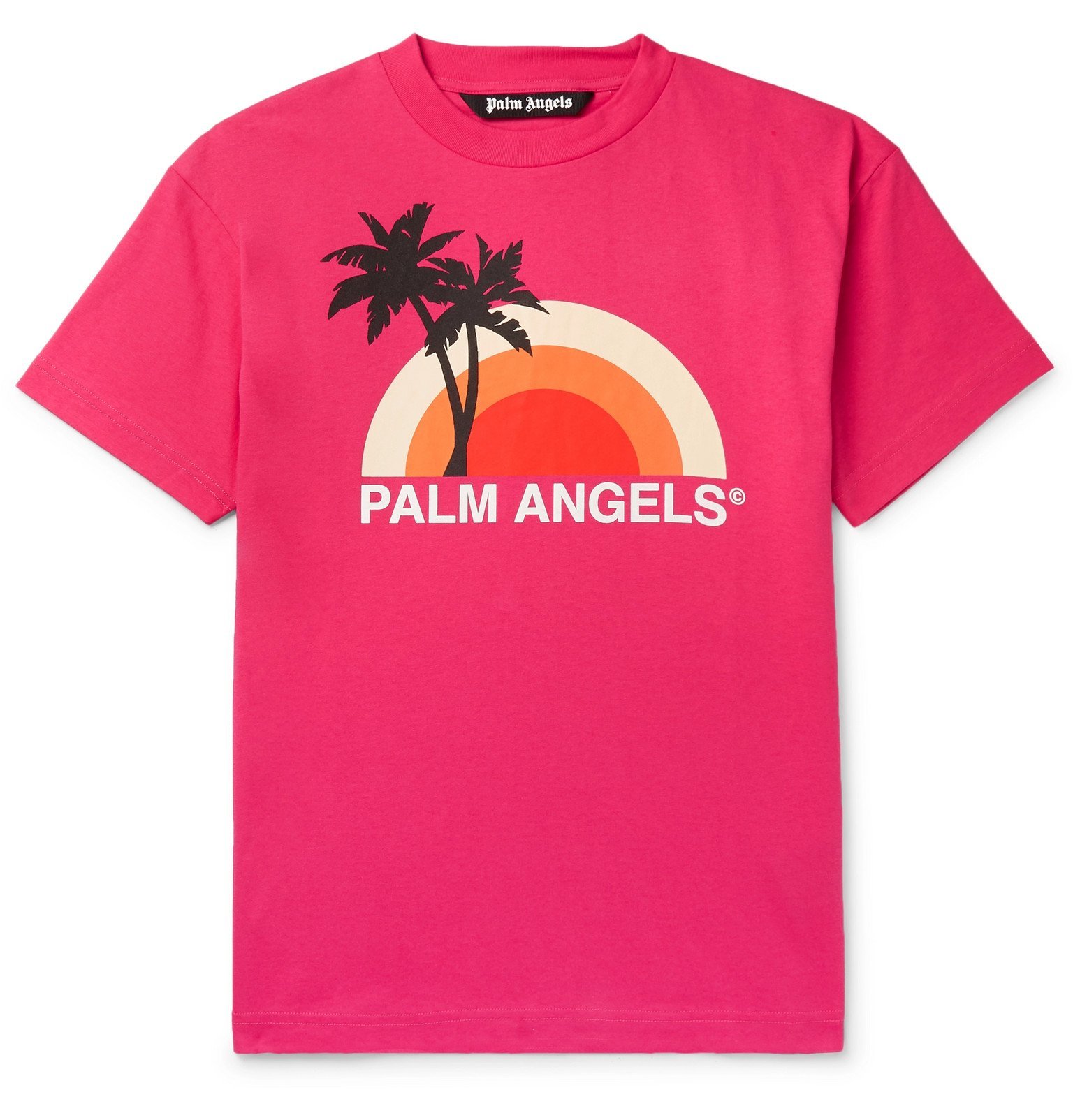 palm angels pink tee