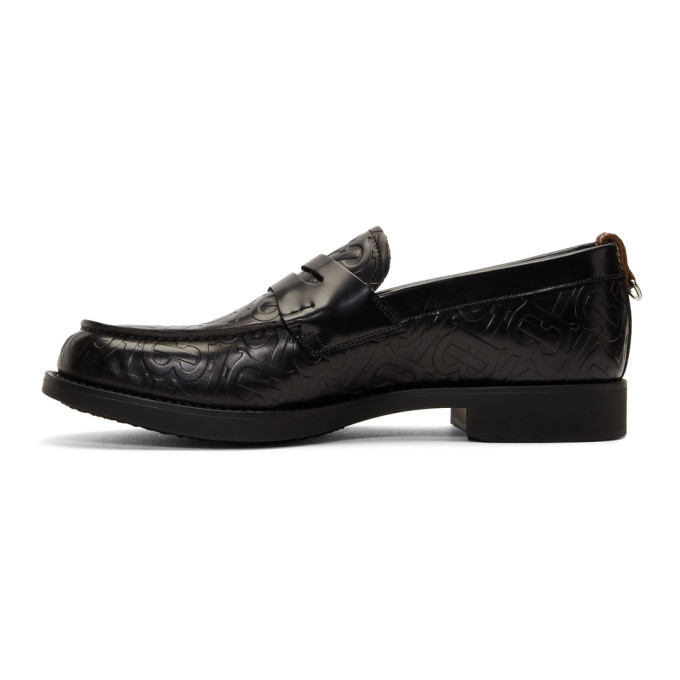 Burberry Black Emile TB Loafers Burberry