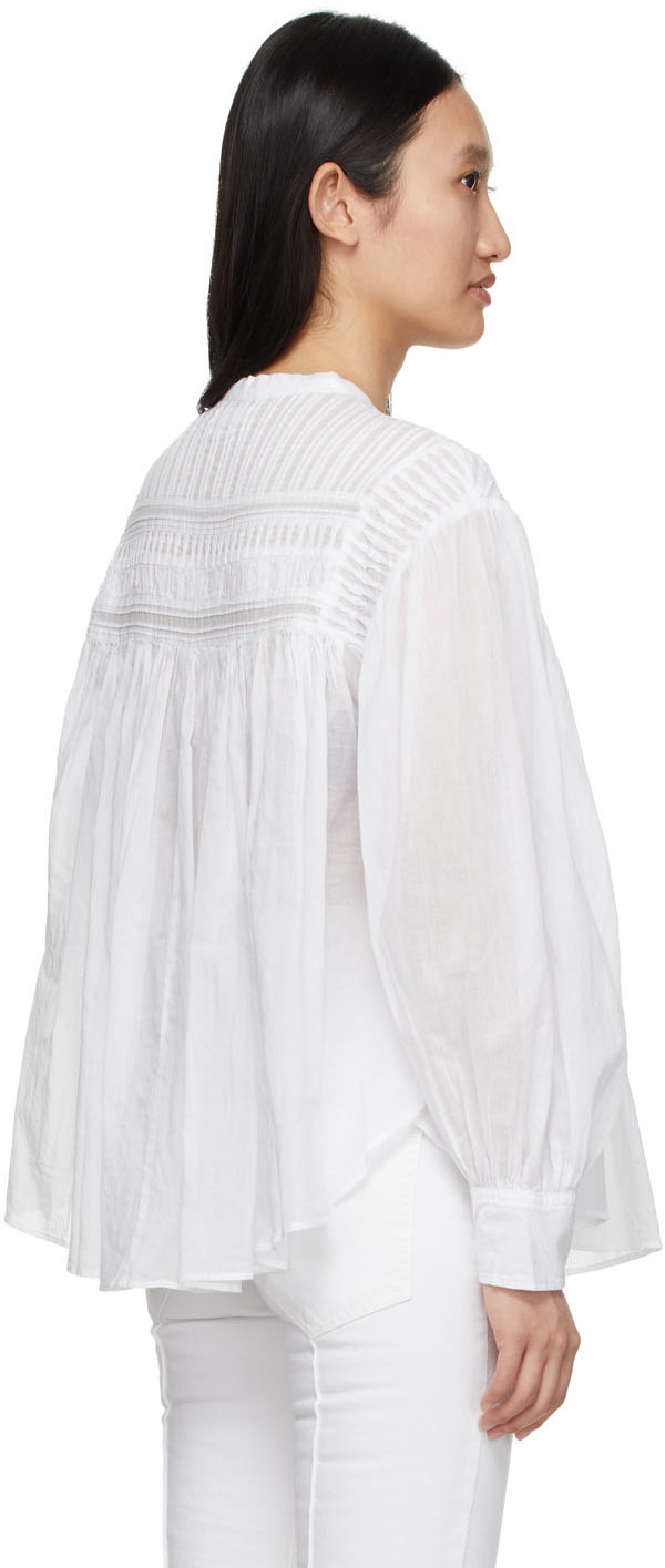 Isabel Marant Etoile White Cotton Plalia Shirt