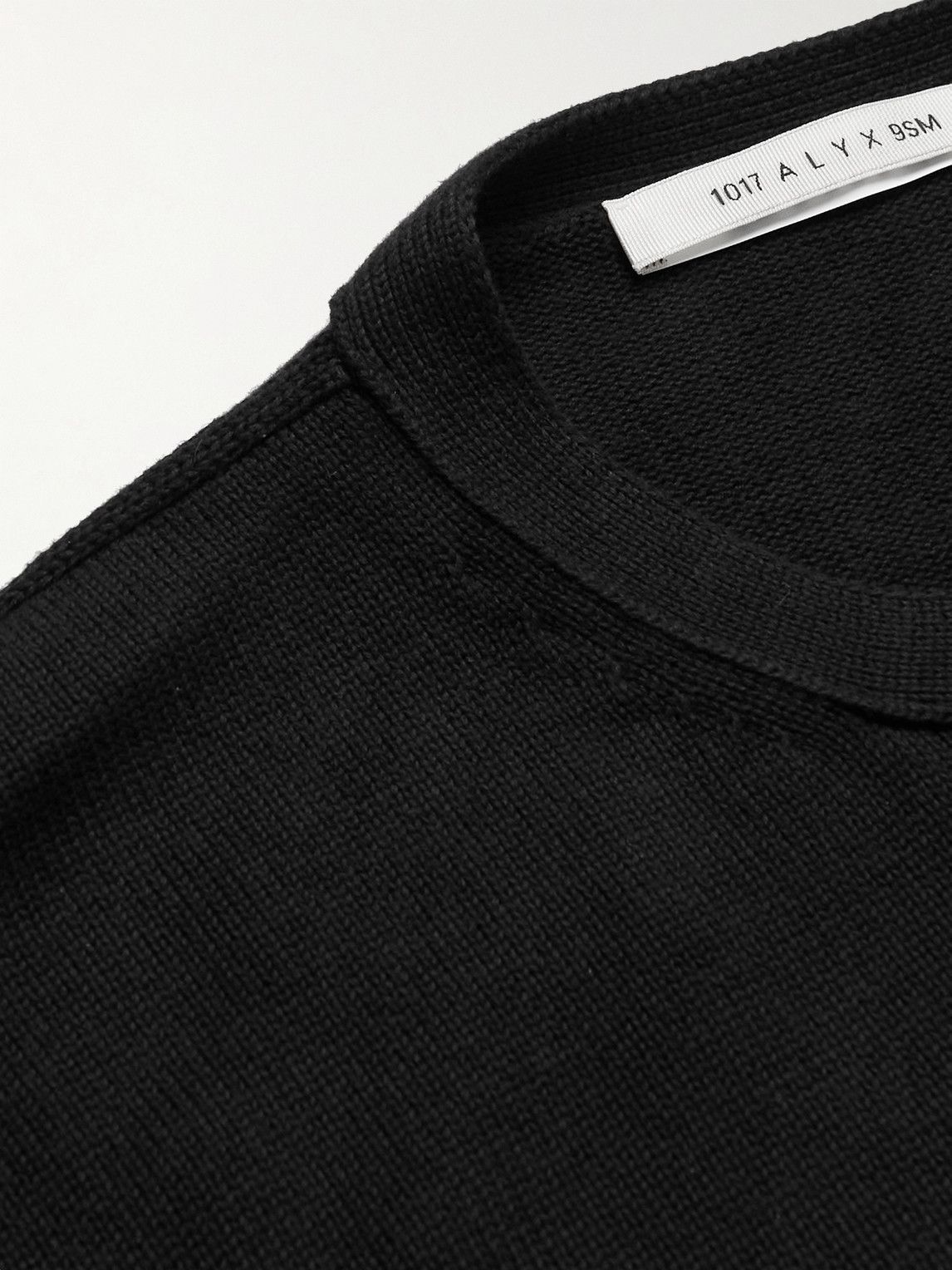 1017 ALYX 9SM - Logo-Print Cotton Sweater - Black