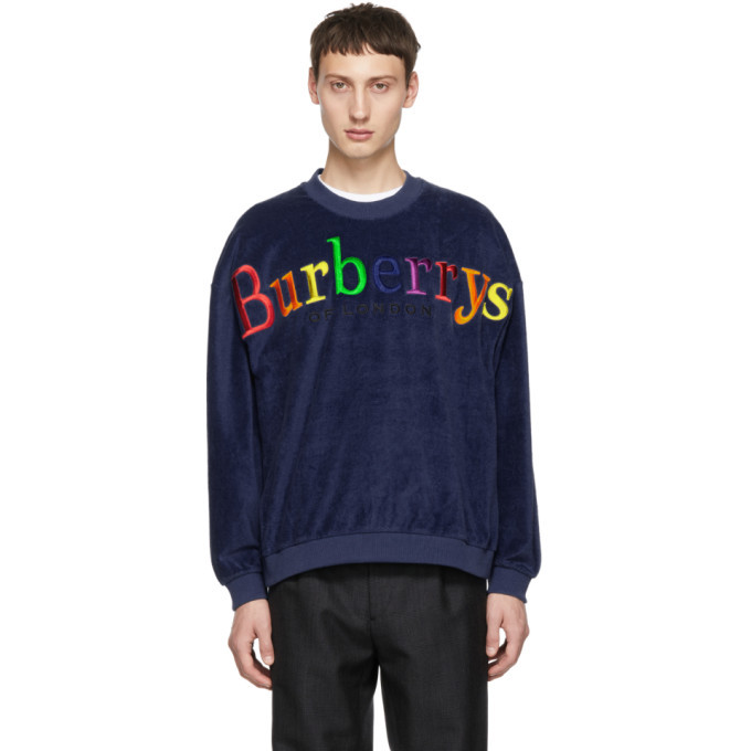 burberry blue sweatshirt