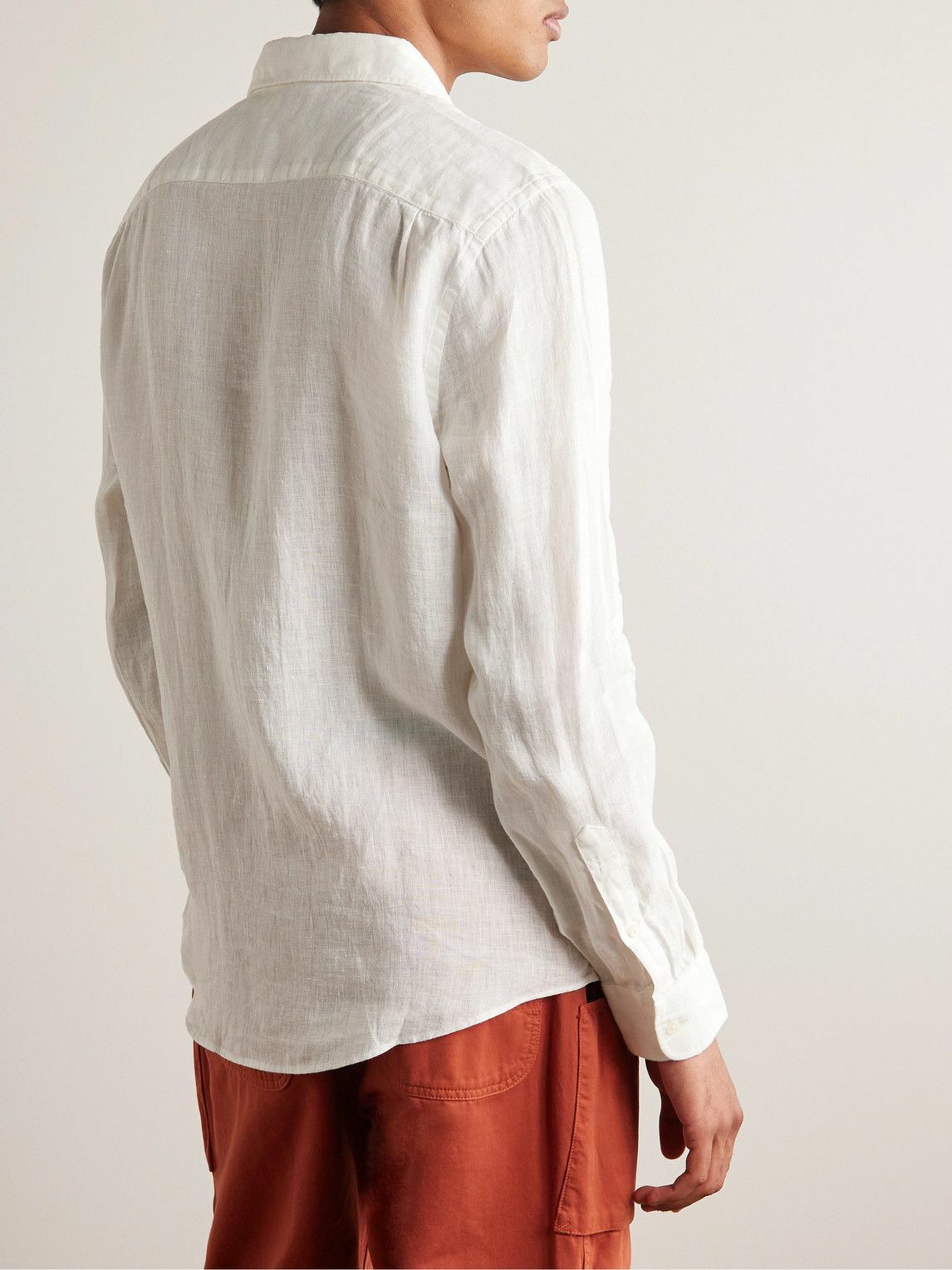 Faherty Laguna Linen Shirt White Faherty