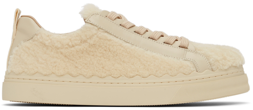chloe shearling sneakers