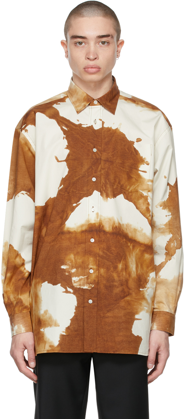 Acne Studios Brown Oversized Shirt Acne 