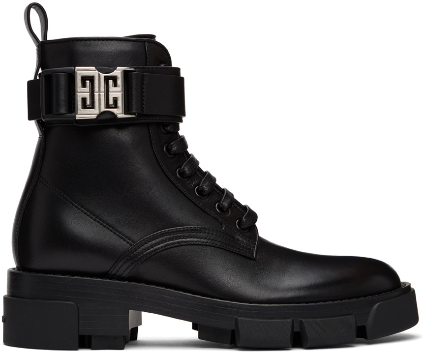 Givenchy Black Terra Combat Boots Givenchy
