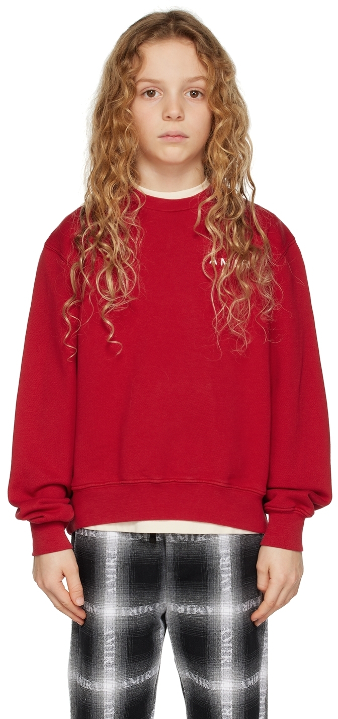 AMIRI Kids Red Bones Graphic Sweater Amiri
