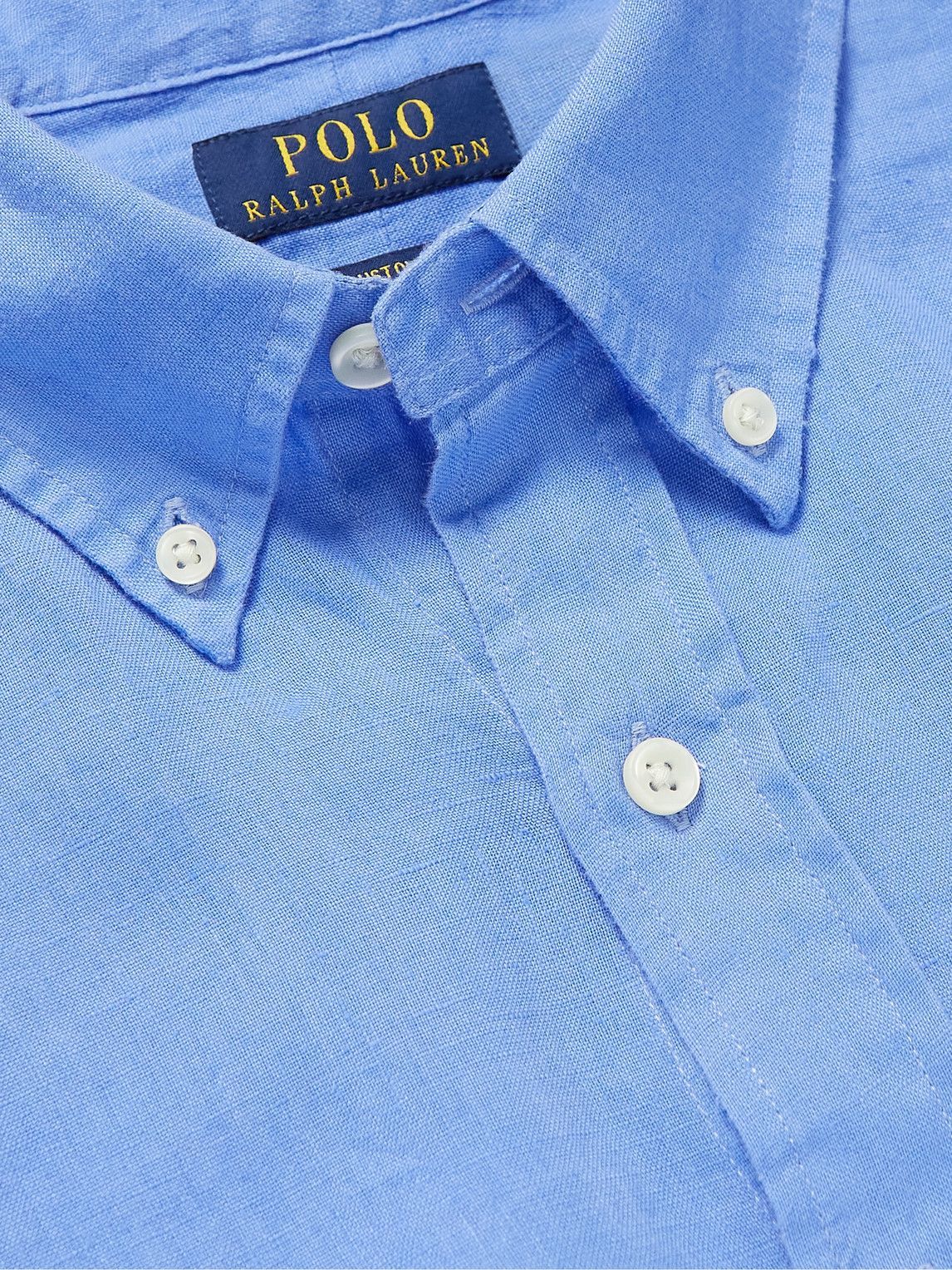Polo Ralph Lauren - Button-Down Collar Linen Shirt - Blue