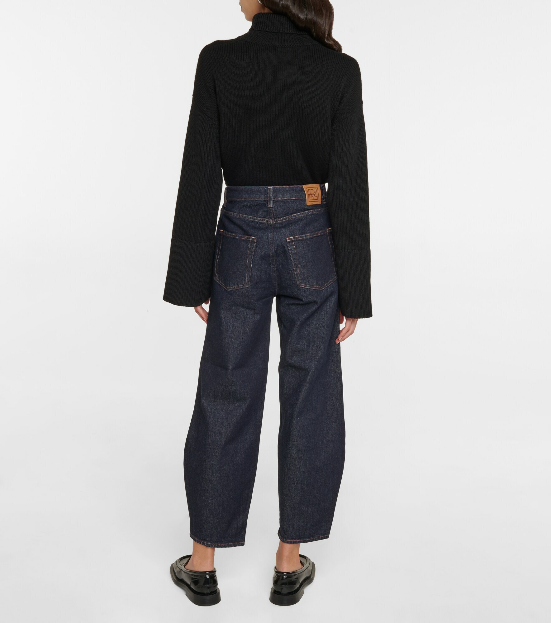 Toteme - High-rise barrel-leg jeans Toteme