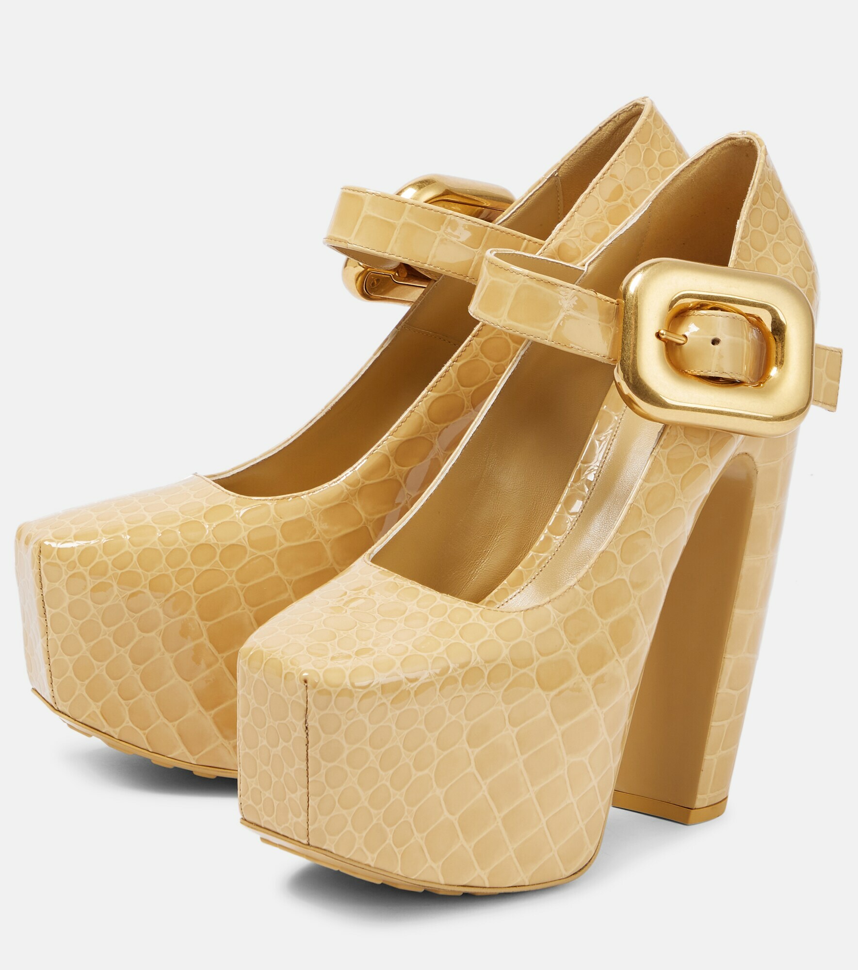BOTTEGA VENETA 26S MARY JANE SNEAKER IN YELLOW SUEDE AND WHITE FABRIC