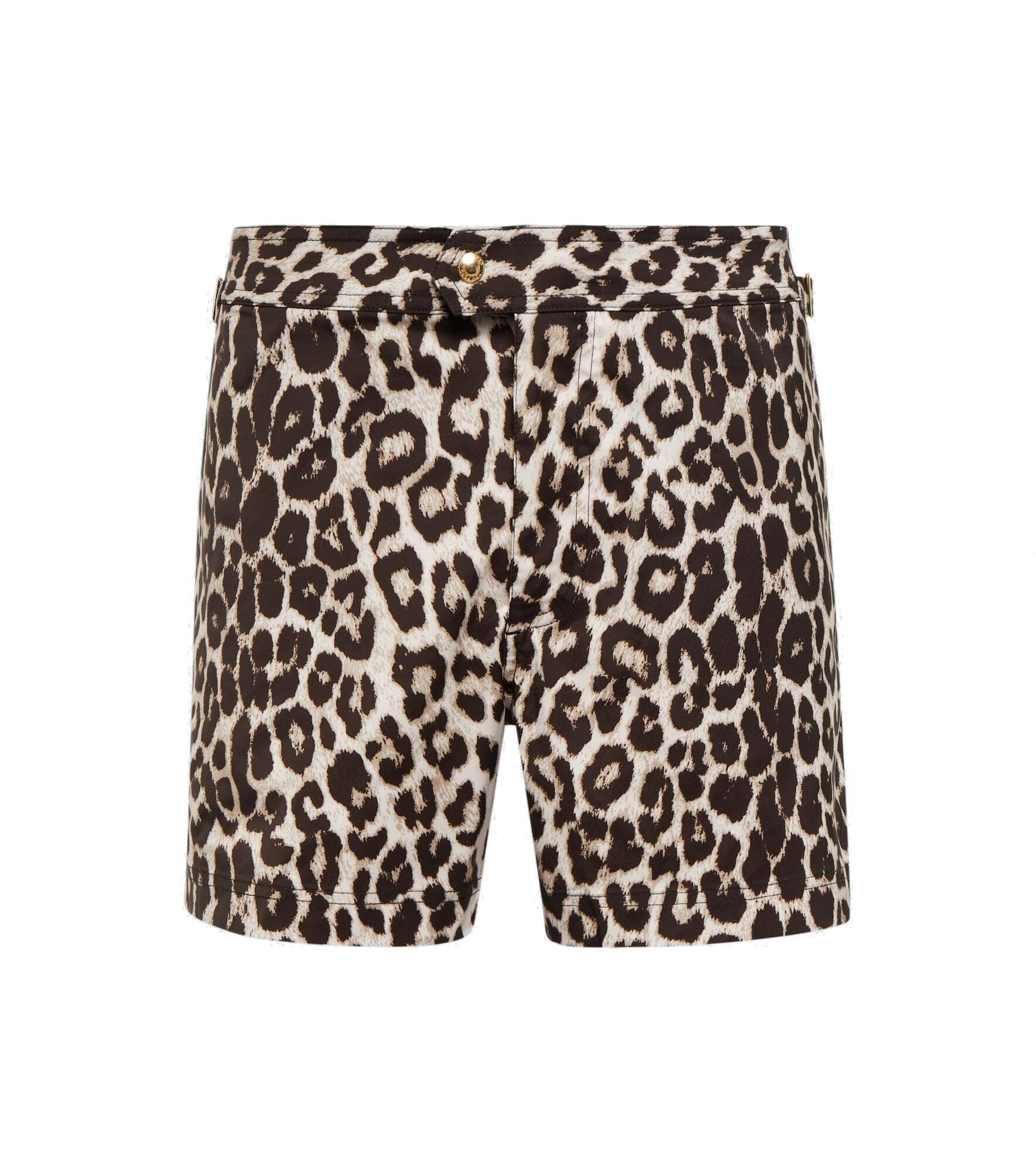 Tom Ford - Leopard print swim shorts TOM FORD