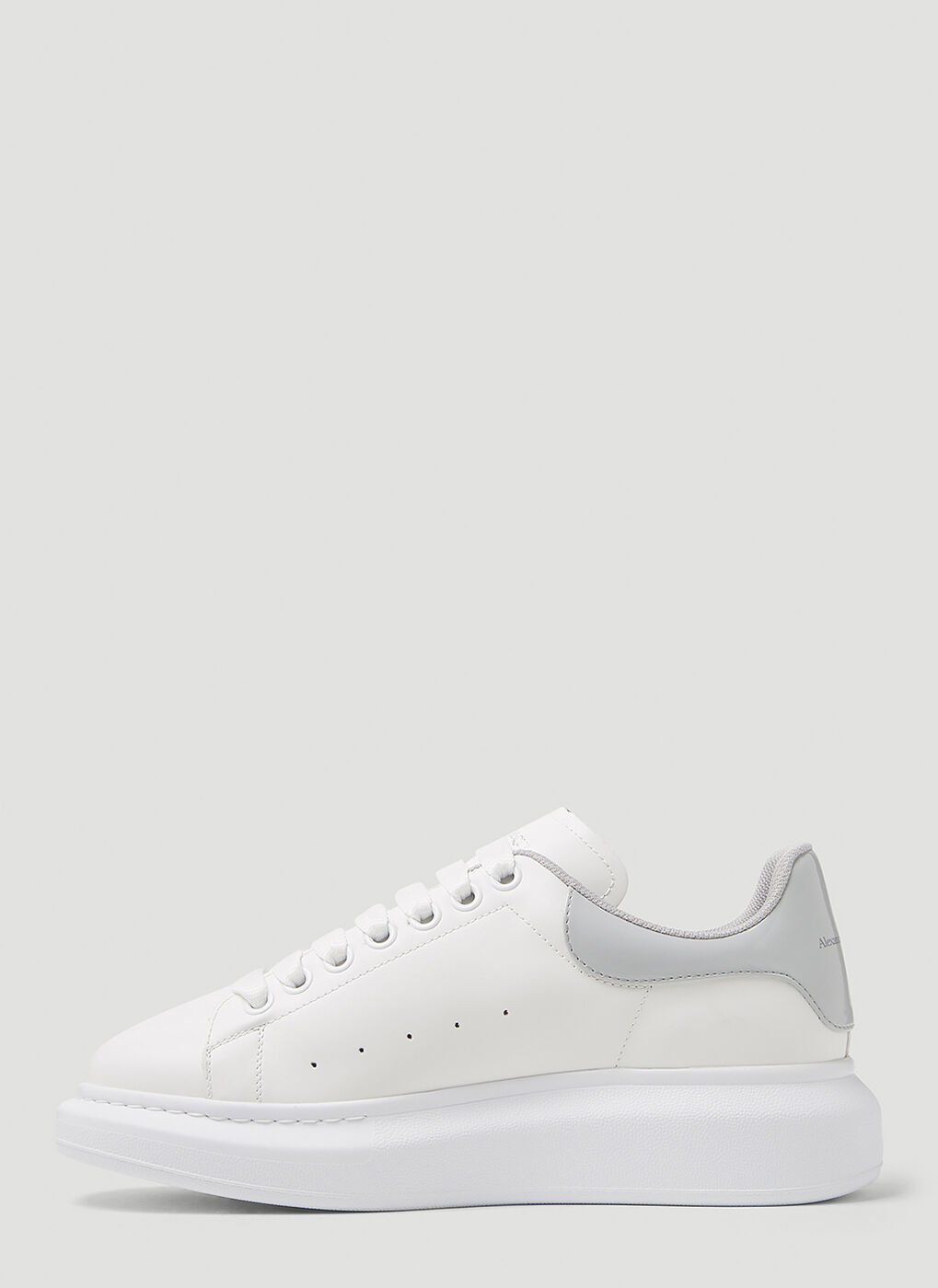 Larry Oversized Sneakers in Silver Alexander McQueen