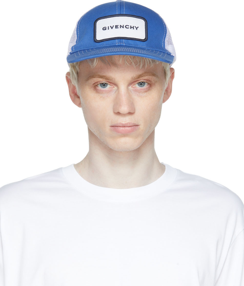 Givenchy Blue \u0026 White Trucker Cap Givenchy