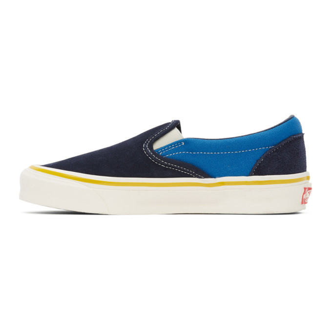 vans classic slip on navy blue sneakers