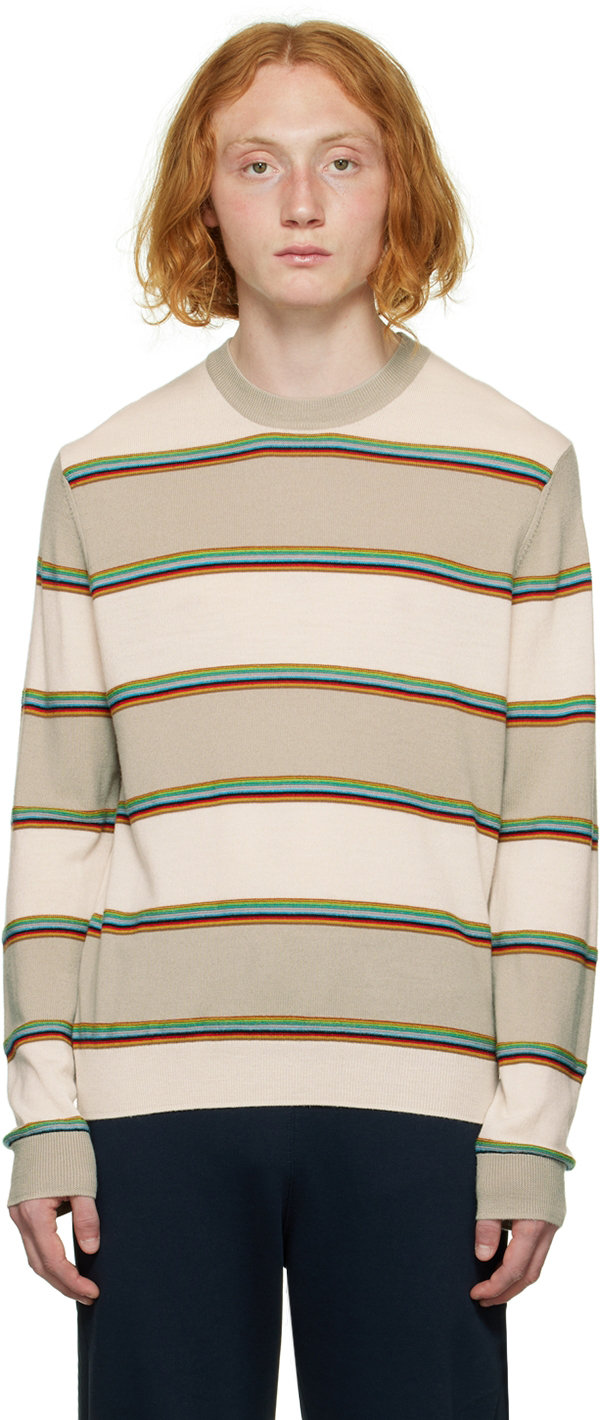 Paul Smith Off-White Stripe Sweater Paul Smith