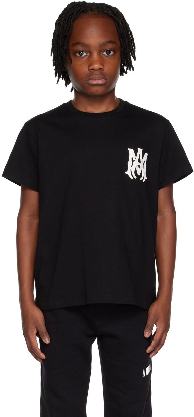 AMIRI Kids Black 'MA' T-Shirt Amiri