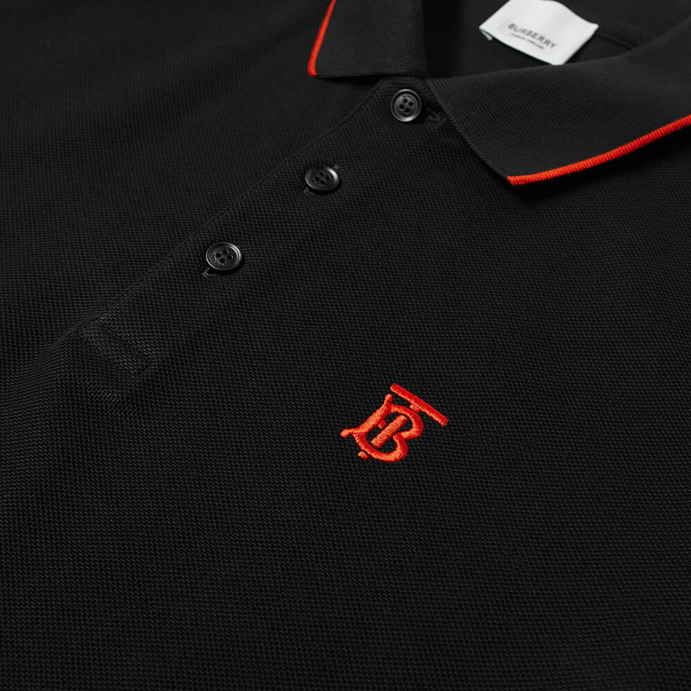 Burberry Men's Walton Polo Shirt in Black Burberry