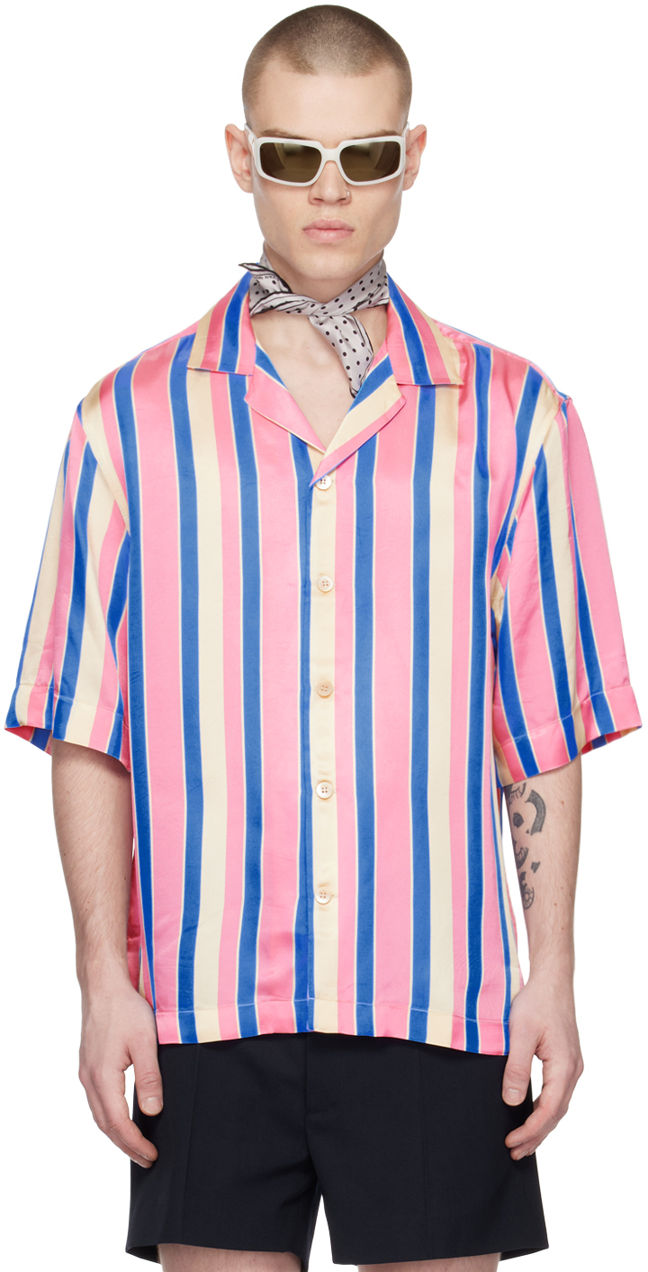 Photo: Dries Van Noten Pink Striped Shirt