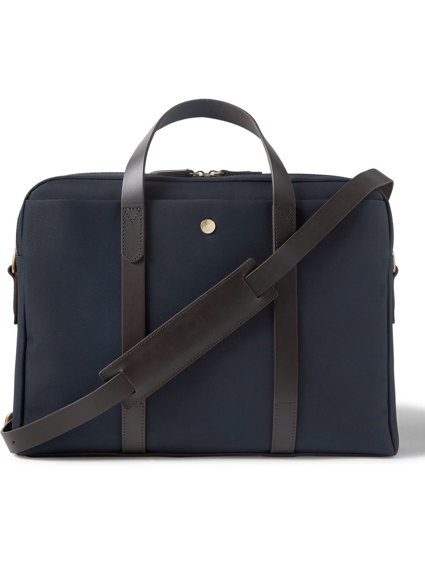 MISMO Endeavour LeatherTrimmed Nylon Briefcase Mismo