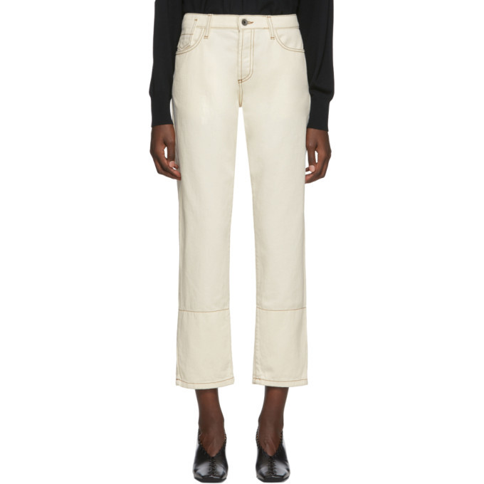 Marni Off-White Denim Crop Jeans Marni