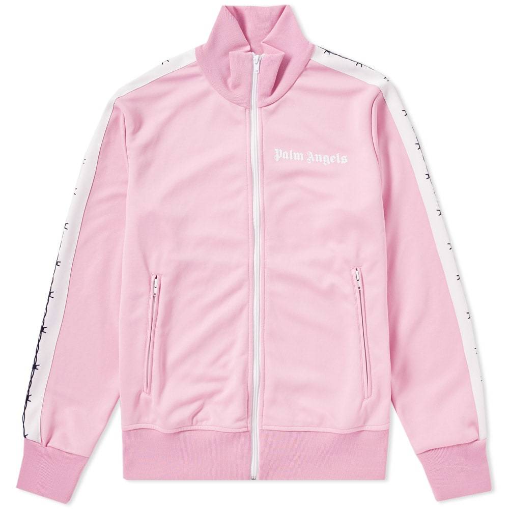 Palm Angels Taped Track Jacket Pink Palm Angels