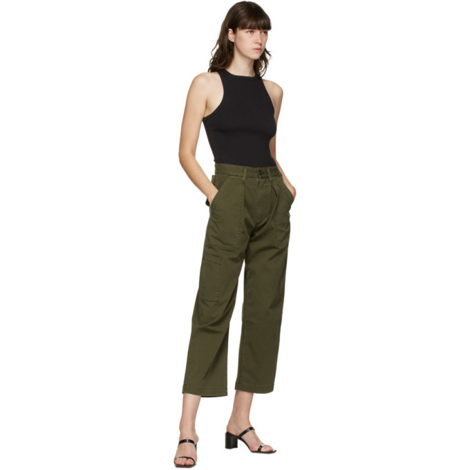 AGOLDE Khaki Mari Utility Trousers AGOLDE