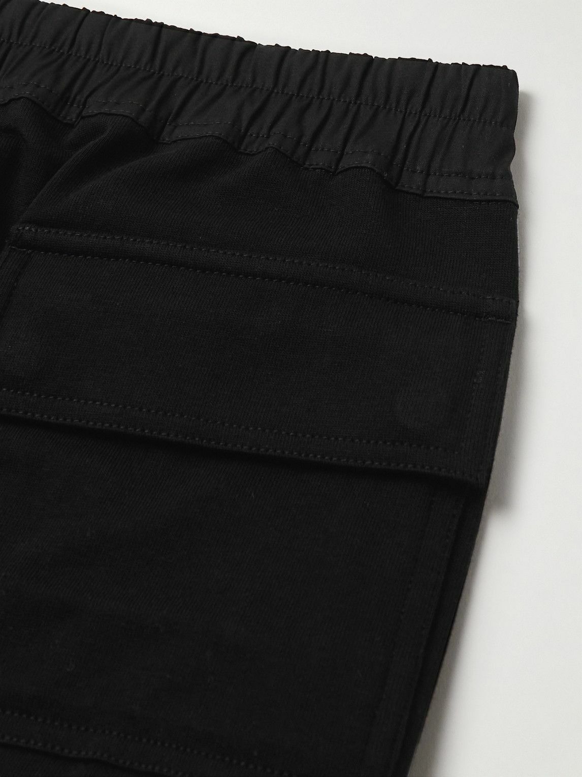 Rick Owens - Mastodon Slim-Fit Organic Cotton-Jersey Cargo Sweatpants - Black