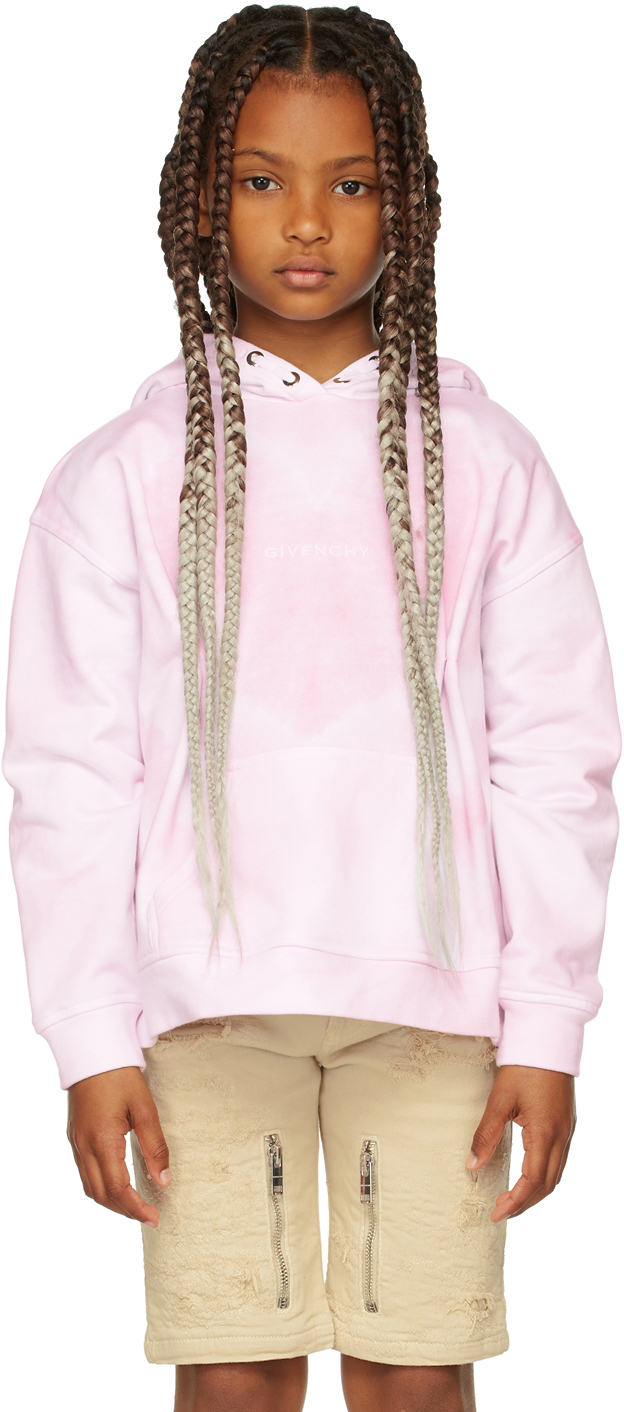 Givenchy Kids Pink & White Heart Hoodie Givenchy