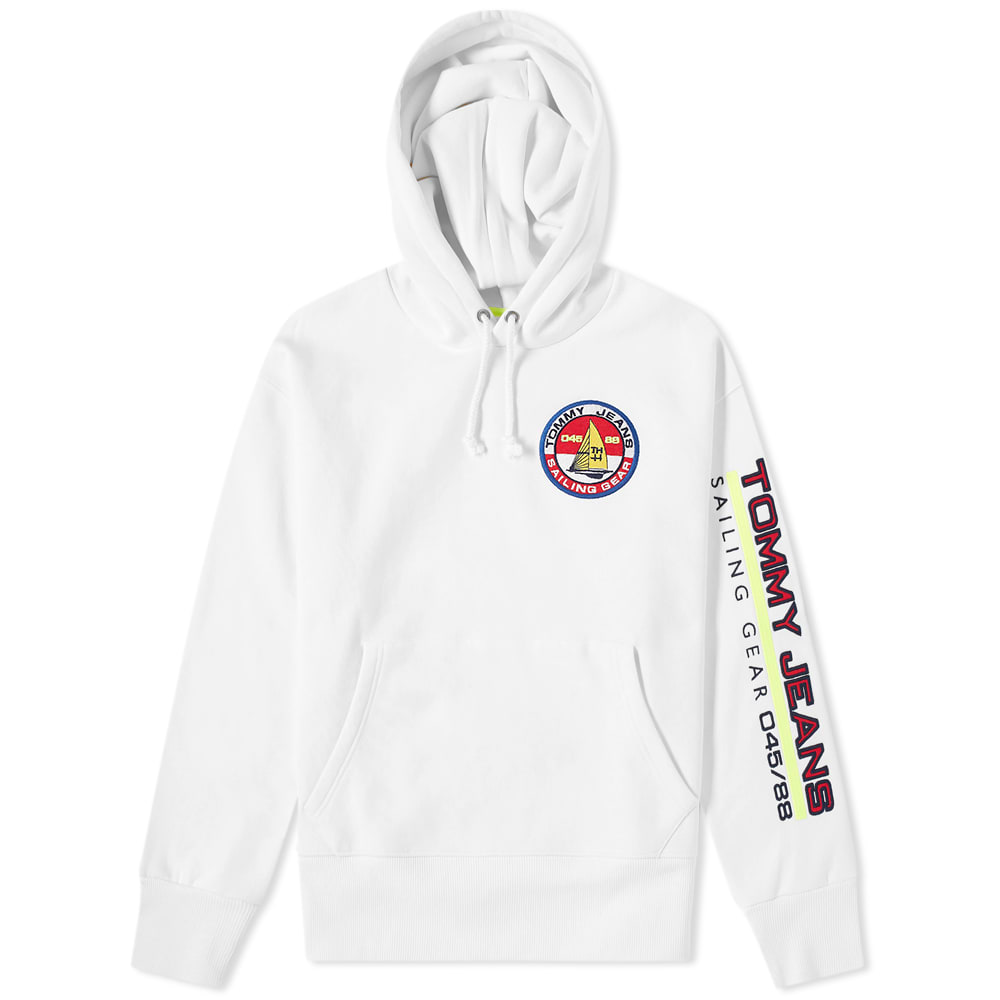 Tommy Jeans 5.0 90s Sailing Logo Hoody White Tommy Jeans