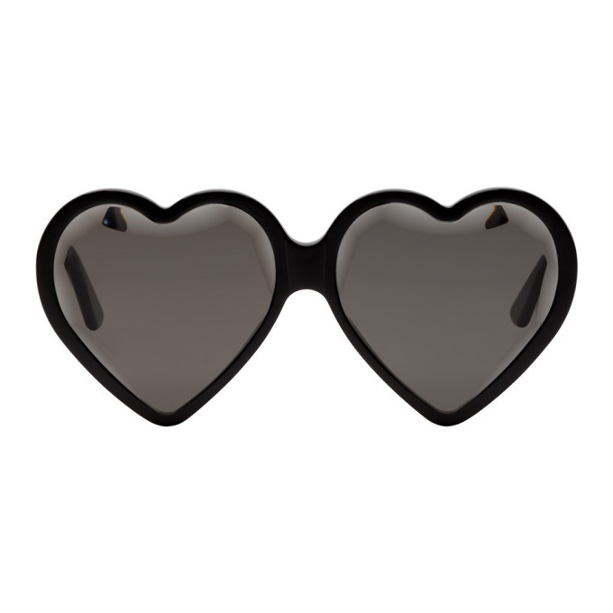 gucci heart sunglasses black