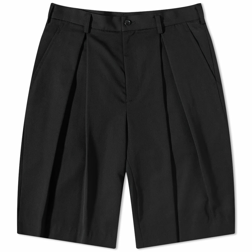 Comme des Garçons Men's CDG Wool Garbardine Short in Black Comme des ...