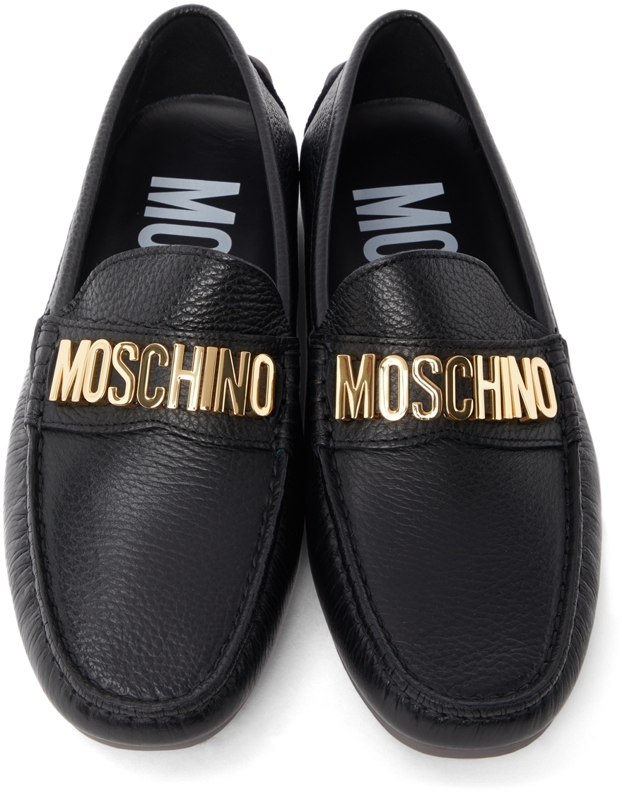 Moschino Black Logo Loafers Moschino