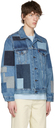 Levi's Blue Patchwork Denim Jacket