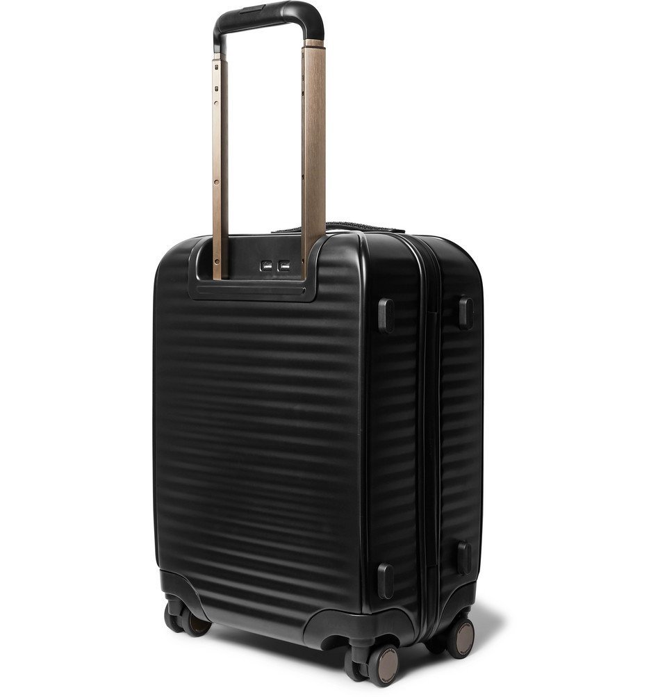 Ermenegildo Zegna LeatherTrimmed Polycarbonate CarryOn Suitcase