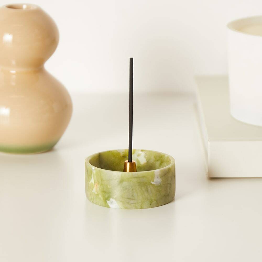 Soho Home Trento Marble Incense Holder in Green Soho Home