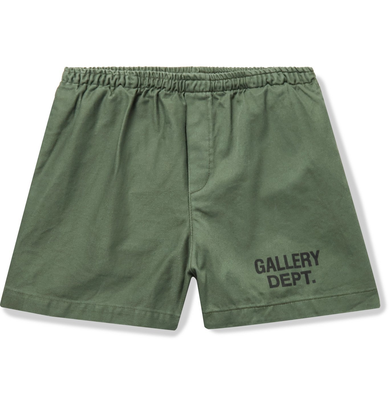 Gallery Dept. - Zuma Logo-Print Cotton-Canvas Shorts - Green Gallery Dept.