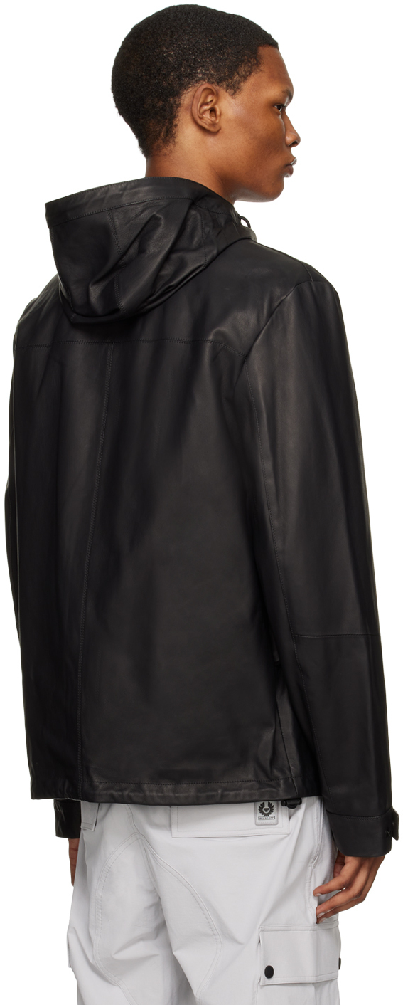 Belstaff Black Headwind Leather Jacket Belstaff