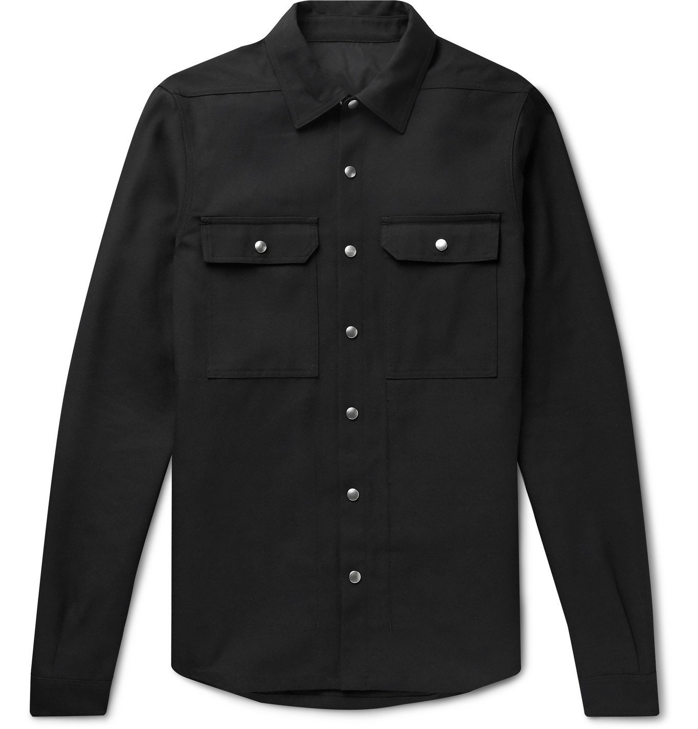 Rick Owens - Twill Overshirt - Black Rick Owens