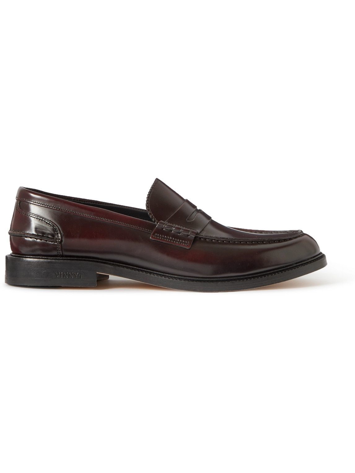 VINNY's - New Townee Leather Penny Loafers - Burgundy
