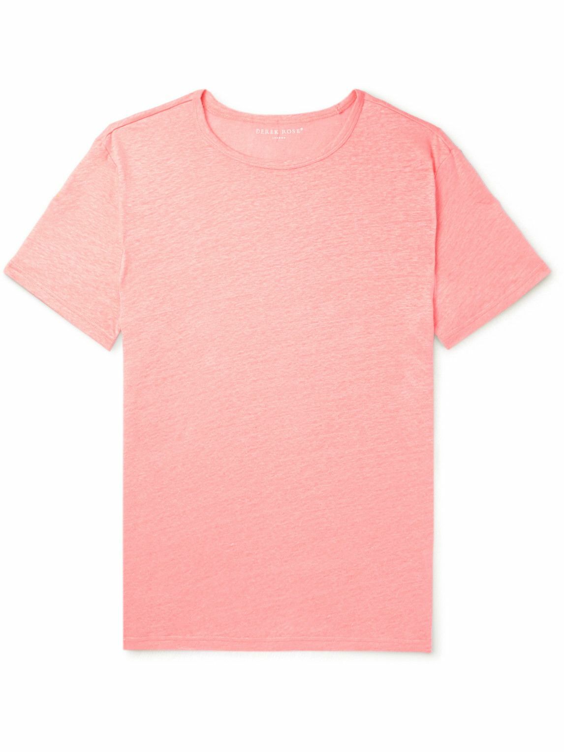 Derek Rose - Jordan 2 Linen-Jersey T-Shirt - Pink Derek Rose