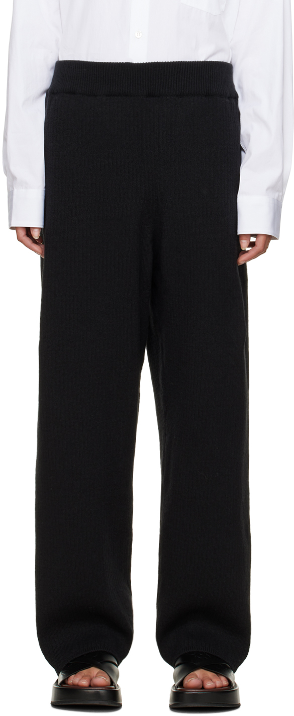 CORDERA Black Ribbed Lounge Pants CORDERA