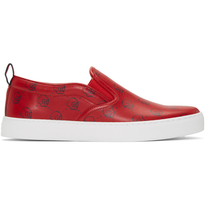 maximize Unpleasantly boat Gucci Red Gucci Ghost Dublin Slip-On Sneakers Gucci