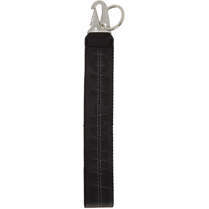 OffWhite Black Classic Industrial Keychain OffWhite