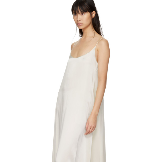 Mansur Gavriel White Silk Flowy Dress Mansur Gavriel