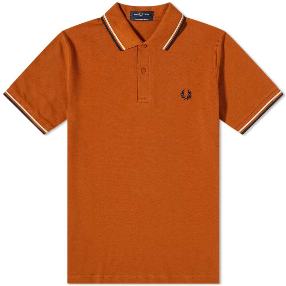 Fred Perry Authentic Men's Twin Tipped Polo Shirt in Nut Flake Fred ...