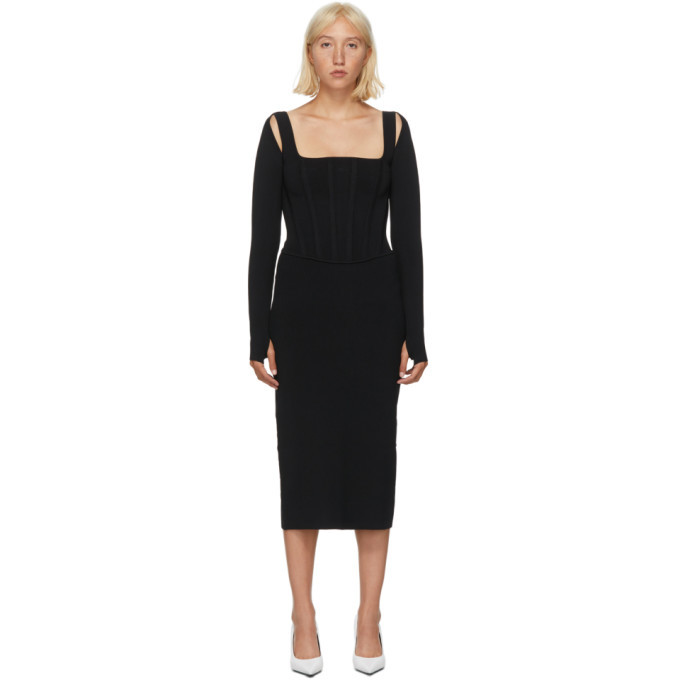 dion lee pointelle corset dress