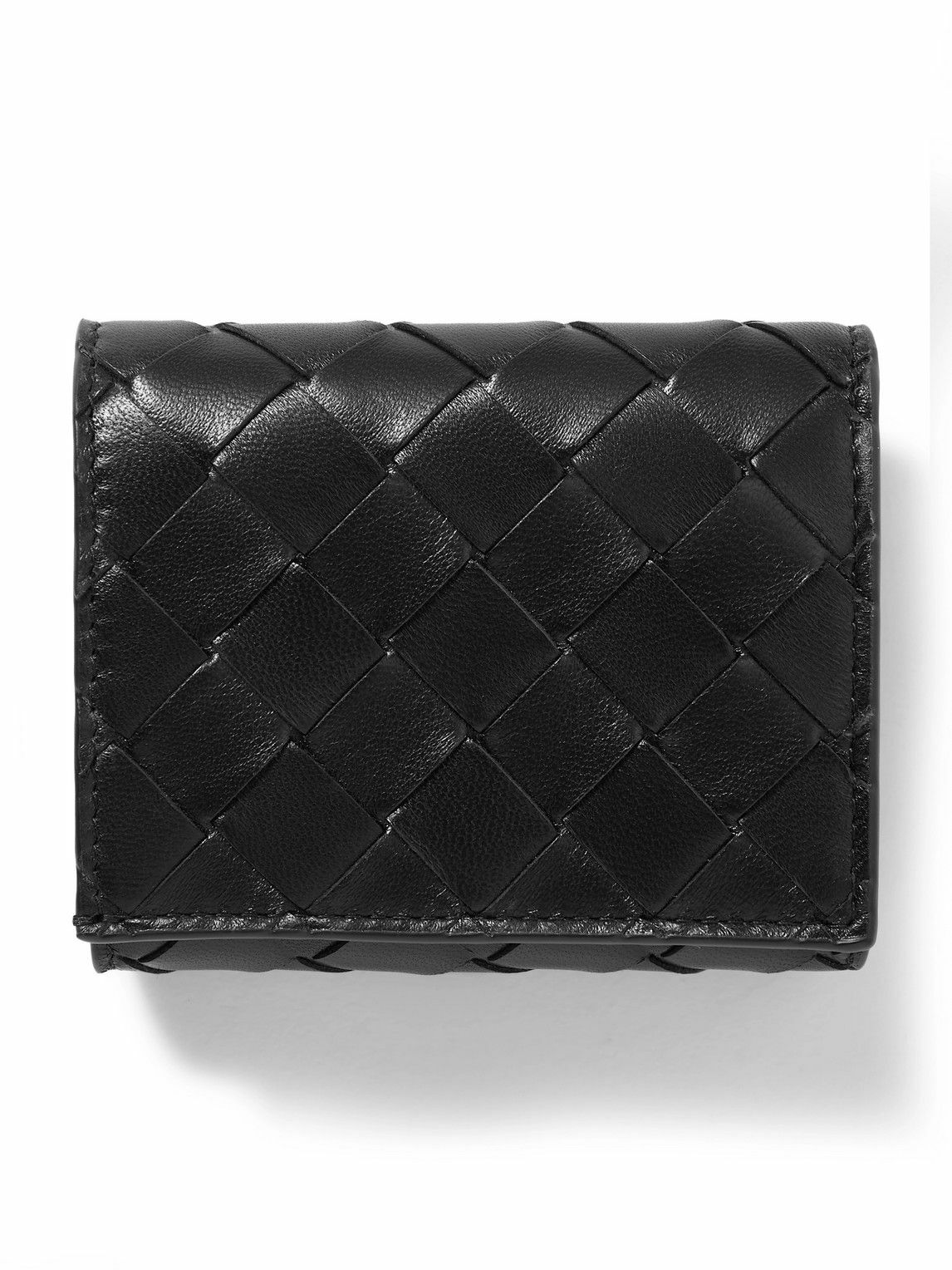 Bottega Veneta - Convertible Tri-Fold Intrecciato Leather Wallet ...
