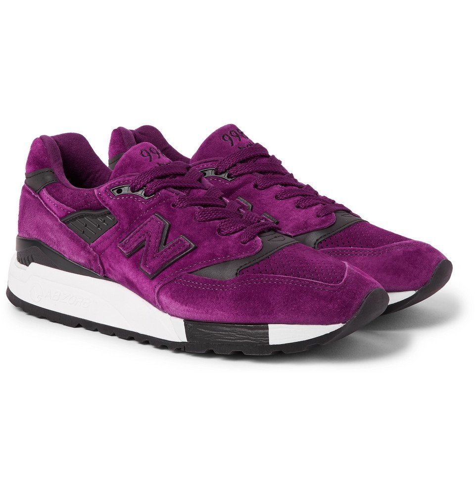 New Balance - 998 Leather-Trimmed Suede 